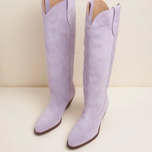 Charlotte Stone Agatha Knee High Boot in Fog Size 9 - Picture 7 of 9